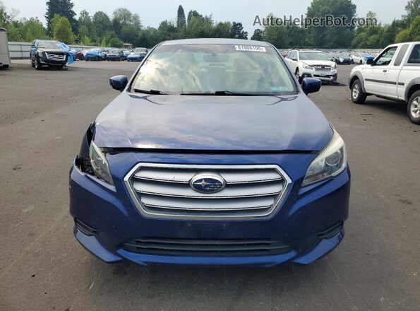 4S3BNAC6XH3065836 2017 SUBARU LEGACY Blue Вид спереду