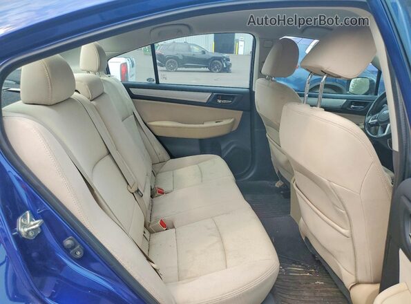 4S3BNAC6XH3065836 2017 SUBARU LEGACY Blue Вид задніх сидінь