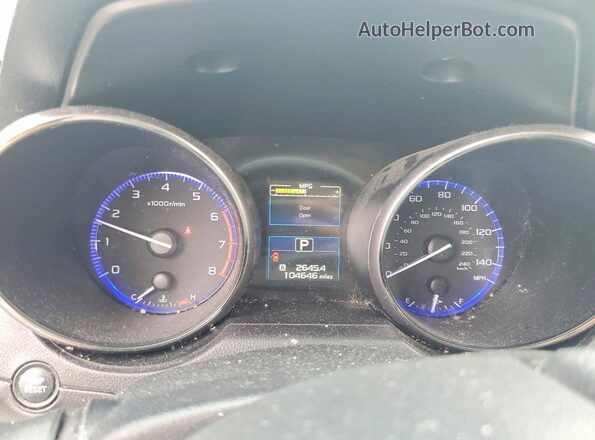 4S3BNAC6XH3065836 2017 SUBARU LEGACY Blue Вид щитка приладів