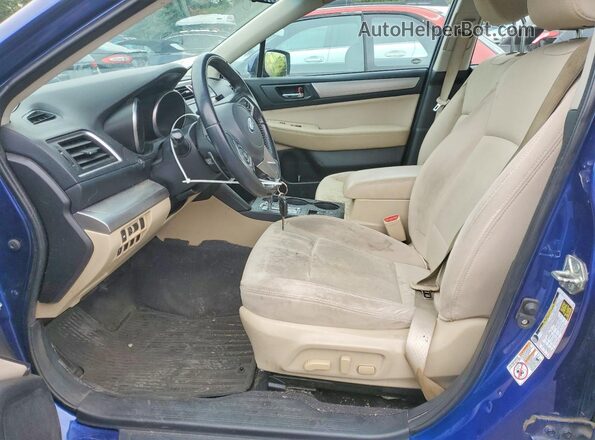 4S3BNAC6XH3065836 2017 SUBARU LEGACY Blue Вид салону спереду