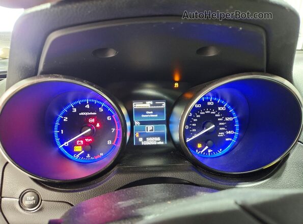 4S3BNAD64H3029087 2017 SUBARU LEGACY Silver Instrument cluster view