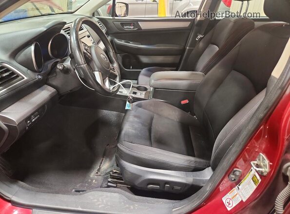 4S3BNAD65G3064171 2016 SUBARU LEGACY Red Vista interior delantera