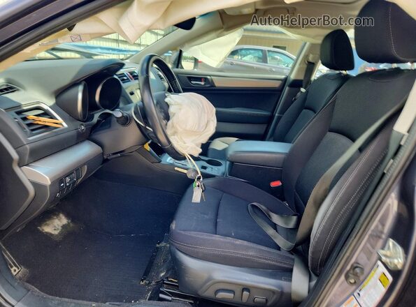 4S3BNAD66G3024617 2016 SUBARU LEGACY Gray Вид салону спереду