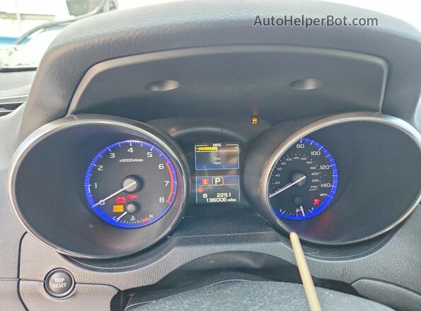 4S3BNAD66G3024617 2016 SUBARU LEGACY Gray Вид щитка приладів