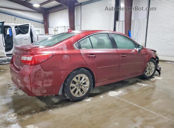 4S3BNAD66H3029074 2017 SUBARU LEGACY Красный Задняя правая четверть