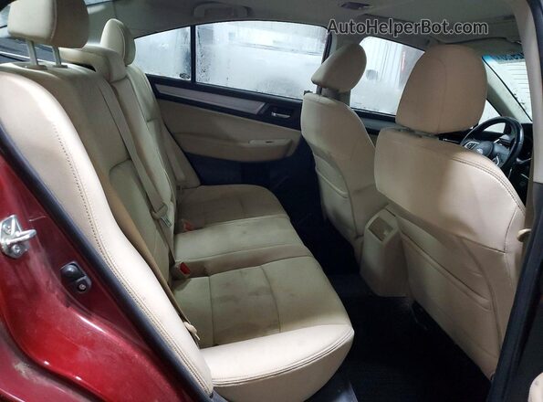 4S3BNAD66H3029074 2017 SUBARU LEGACY Красный Вид задних сидений