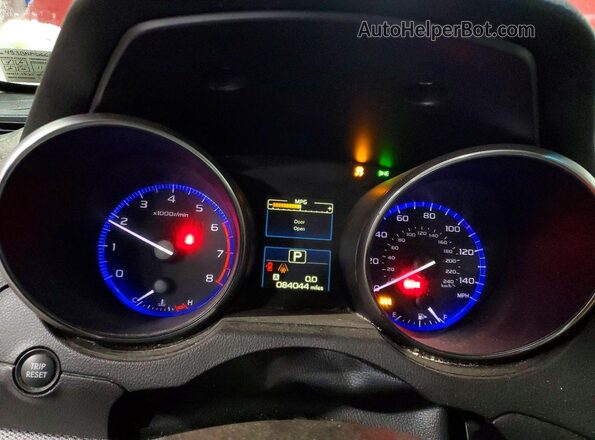 4S3BNAD66H3029074 2017 SUBARU LEGACY Красный Вид щитка приборов