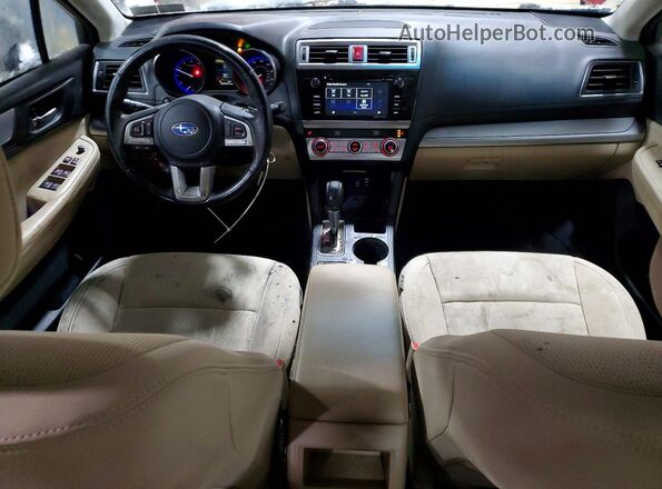 4S3BNAD66H3029074 2017 SUBARU LEGACY Красный Вид панели приборов