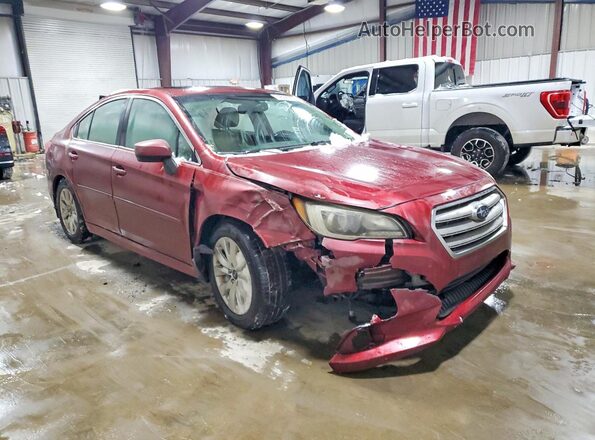 4S3BNAD66H3029074 2017 SUBARU LEGACY Красный Передняя правая четверть
