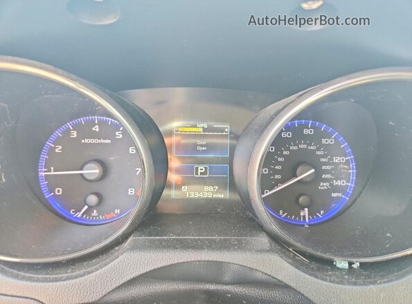 4S3BNAD68H3065462 2017 SUBARU LEGACY Blue Սարքավորումների վահանակի տեսք