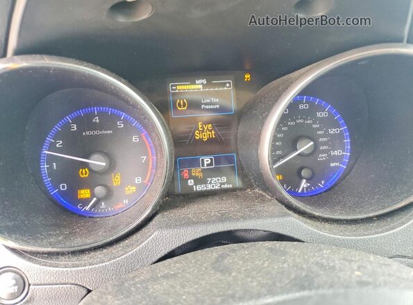 4S3BNAF60G3007129 2016 SUBARU LEGACY Black Սարքավորումների վահանակի տեսք