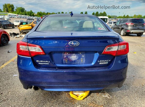 4S3BNAF60H3049804 2017 SUBARU LEGACY Blue Вид ззаду