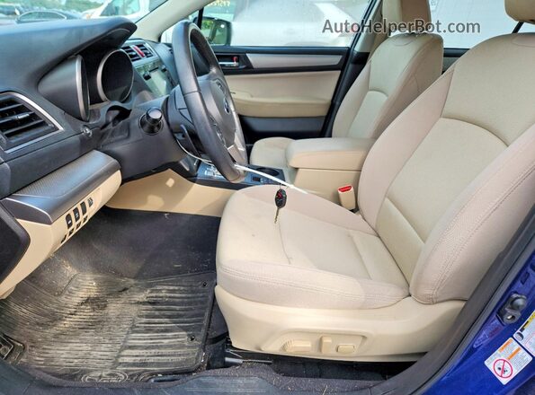 4S3BNAF60H3049804 2017 SUBARU LEGACY Blue Вид салону спереду