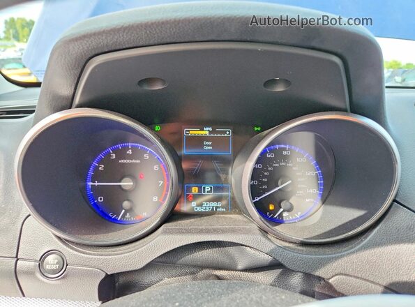 4S3BNAF60H3049804 2017 SUBARU LEGACY Blue Вид щитка приладів
