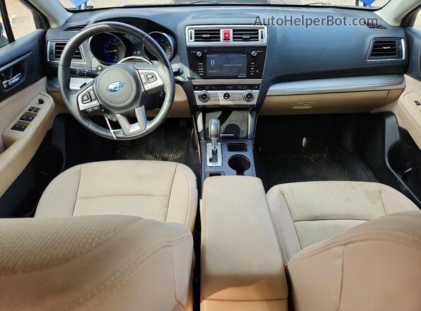 4S3BNAF60H3049804 2017 SUBARU LEGACY Blue Вид панелі приладів