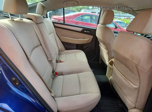 4S3BNAF60H3049804 2017 SUBARU LEGACY Blue Вид задніх сидінь