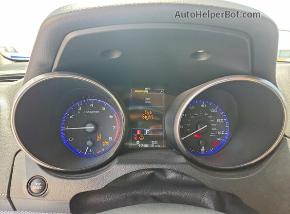 4S3BNAF61K3011425 2019 SUBARU LEGACY White Widok zestawu wskaźników