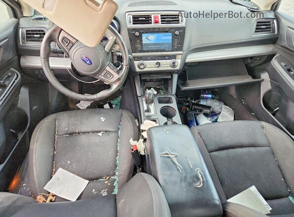 4S3BNAF62H3024824 2017 SUBARU LEGACY Black წინა პანელის ხედი