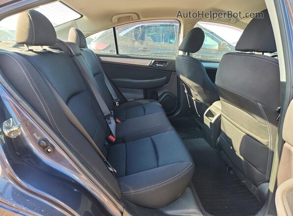4S3BNAF63H3003464 2017 SUBARU LEGACY Gray Вид задніх сидінь