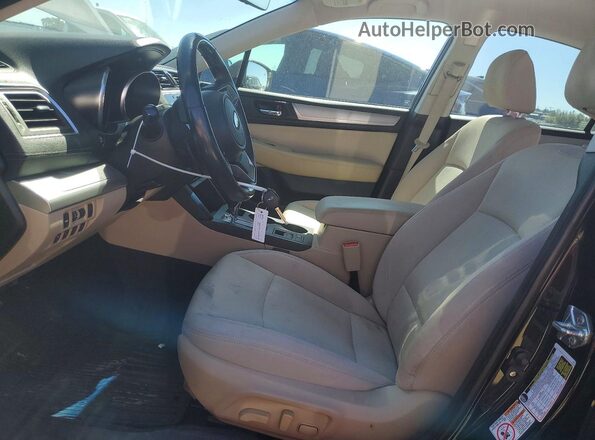 4S3BNAF64J3003947 2018 SUBARU LEGACY Black Вид салону спереду