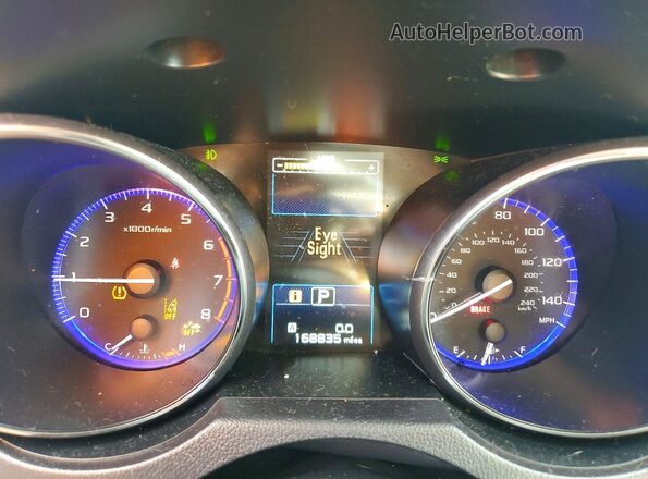 4S3BNAF68H3022768 2017 SUBARU LEGACY Белый Вид щитка приборов