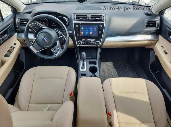4S3BNAF69K3039845 2019 SUBARU LEGACY Tan Առջևի վահանակի տեսք