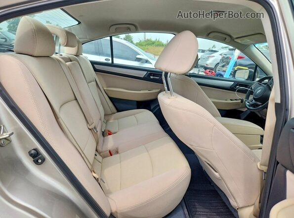 4S3BNAF69K3039845 2019 SUBARU LEGACY Tan Հետևի նստատեղերի տեսք
