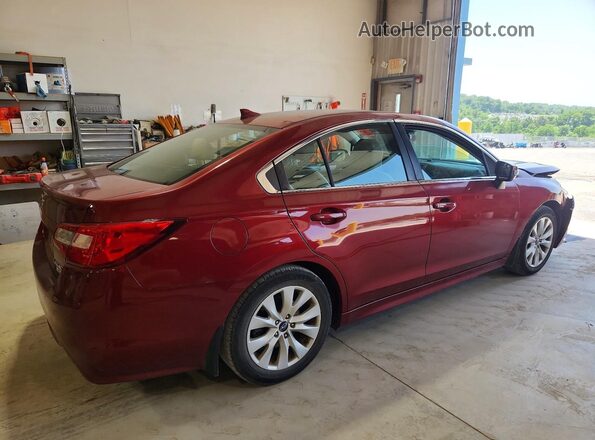 4S3BNAH61H3065992 2017 SUBARU LEGACY Burgundy Tył prawy