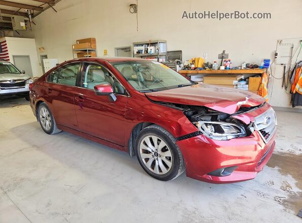 4S3BNAH61H3065992 2017 SUBARU LEGACY Burgundy Przód prawy