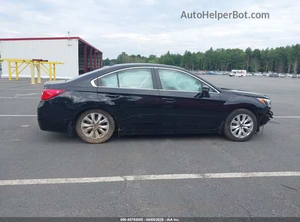 4S3BNAH66G3045509 2016 SUBARU LEGACY Black Вид задньої частини салону