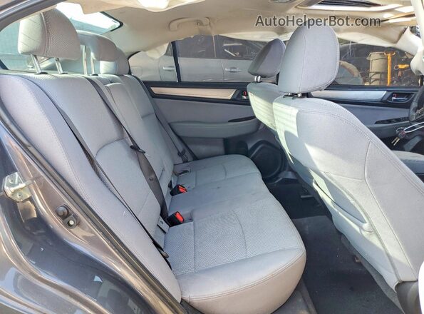 4S3BNAH67K3039209 2019 SUBARU LEGACY Gray Vista de los asientos traseros