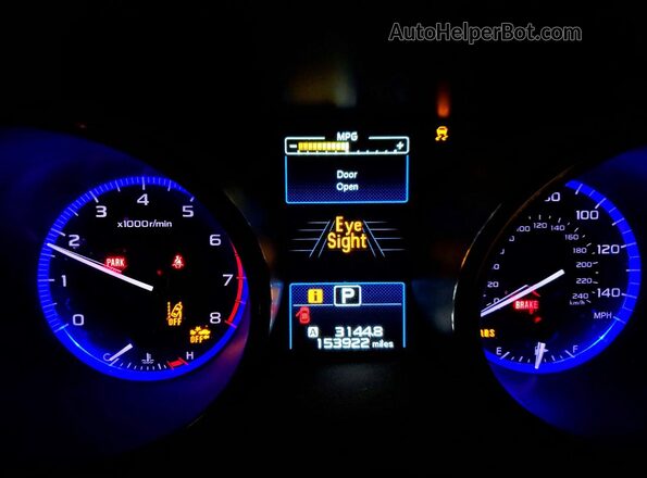 4S3BNAN61G3060424 2016 SUBARU LEGACY Blue Widok zestawu wskaźników