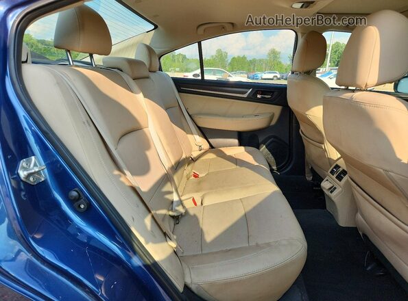 4S3BNAN64K3002977 2019 SUBARU LEGACY Blue უკანა სავარძლების ხედი
