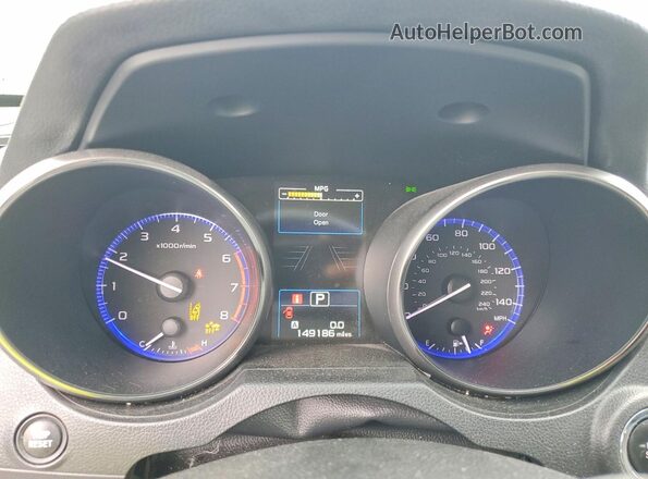 4S3BNAN69J3025945 2018 SUBARU LEGACY Blue Widok zestawu wskaźników