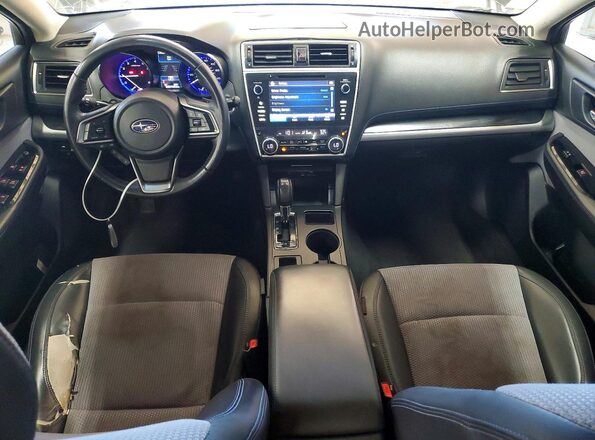 4S3BNAR62K3026317 2019 SUBARU LEGACY Black Առջևի վահանակի տեսք