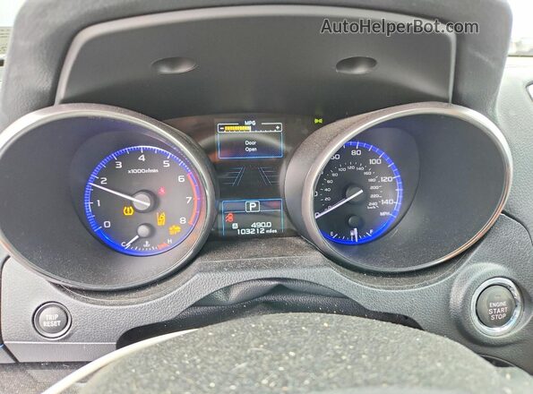 4S3BNAS65K3014494 2019 SUBARU LEGACY Gray Instrument cluster view