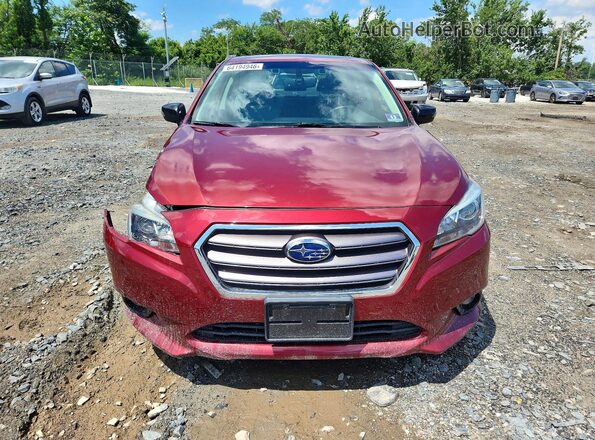 4S3BNAS67H3048560 2017 SUBARU LEGACY Красный Вид спереди