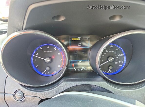 4S3BNAS67H3048560 2017 SUBARU LEGACY Красный Вид щитка приборов