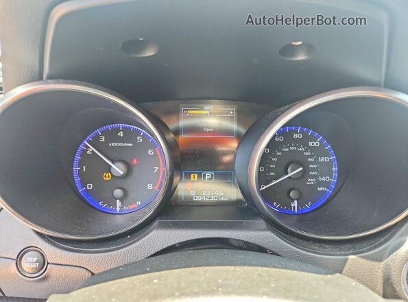 4S3BNAS6XH3026259 2017 SUBARU LEGACY Blue Widok zestawu wskaźników