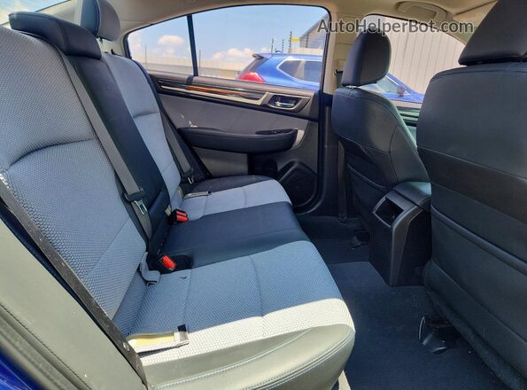 4S3BNAS6XH3026259 2017 SUBARU LEGACY Blue Widok tylnych siedzeń