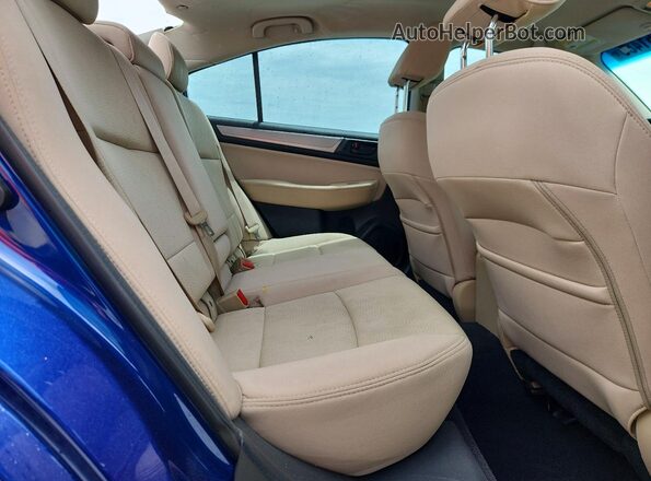 4S3BNBA62G3059214 2016 SUBARU LEGACY Синий Вид задних сидений