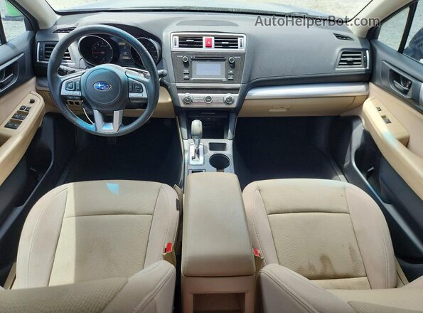 4S3BNBA62G3059214 2016 SUBARU LEGACY Синий Вид панели приборов