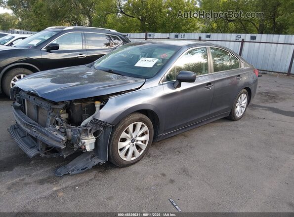 4S3BNBC67G3041448 2016 SUBARU LEGACY Gray Առջևի ձախ երեք քառորդ տեսարան