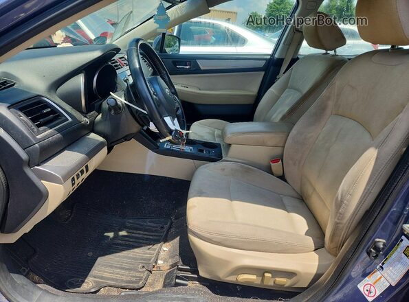 4S3BNBD66G3039995 2016 SUBARU LEGACY Blue Widok wnętrza z przodu