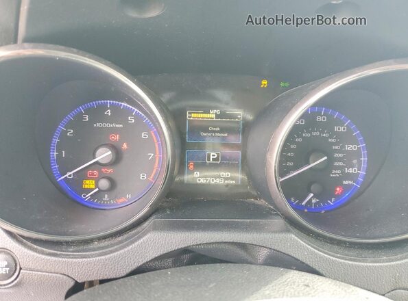 4S3BNBD67G3003300 2016 SUBARU LEGACY Blue Սարքավորումների վահանակի տեսք