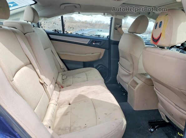 4S3BNBD67G3003300 2016 SUBARU LEGACY Blue Հետևի նստատեղերի տեսք