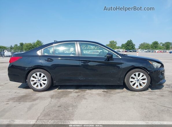 4S3BNBF64G3039023 2016 SUBARU LEGACY Black უკანა სალონის ხედი