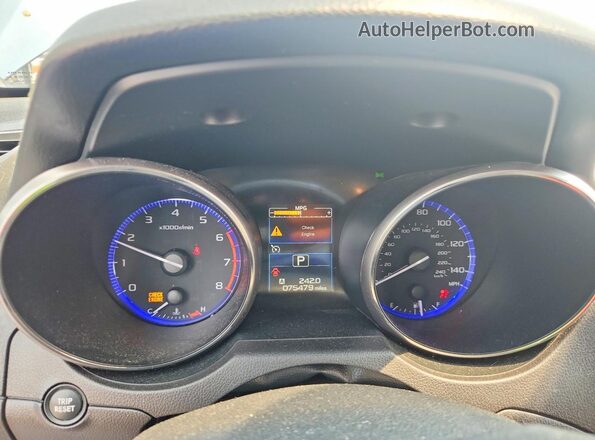 4S3BNBJ65G3029642 2016 SUBARU LEGACY Серебряный Вид щитка приборов