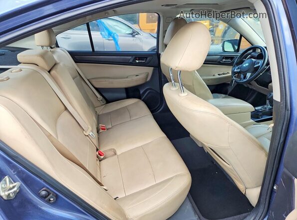 4S3BNBL63G3035145 2016 SUBARU LEGACY Blue Հետևի նստատեղերի տեսք