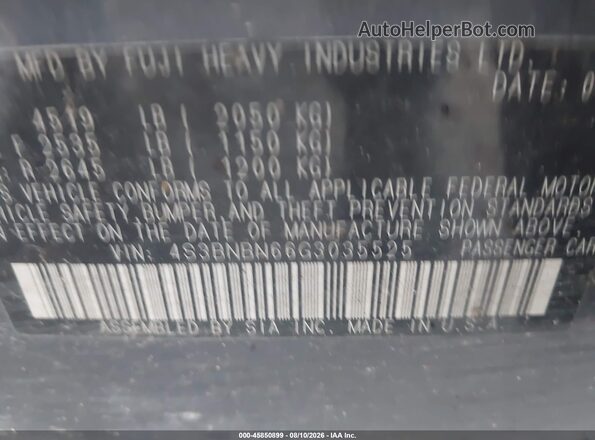 4S3BNBN66G3035525 2016 SUBARU LEGACY Серый Вид подкапотного пространства